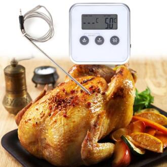 Instant Lezen Digitale Thermometer Professionele Timer Vlees Digitale Oven Thermometers Draadloze Voedsel Koken Gauge Alert Gereedschap