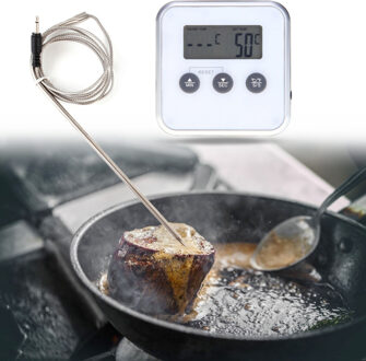 Instant Lezen Digitale Thermometer Professionele Timer Vlees Thermometer Met Remote Probe Oven Temperatuurmeter Alert