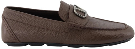 Instap Mocassins met Amandelvormigeeus Valentino Garavani , Brown , Heren - 40 Eu,41 1/2 Eu,42 Eu,44 Eu,45 Eu,41 Eu,43 1/2 Eu,43 EU