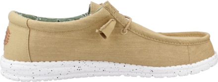 Instappers Wally Washed Canvas HD40296-267 Bruin-44 maat 44