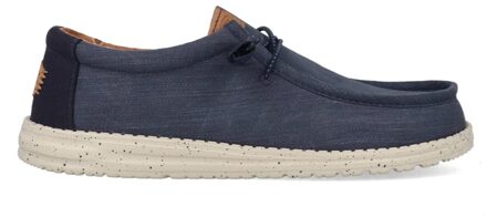 Instappers Wally Washed Canvas HD40296-410 Blauw-42 maat 42
