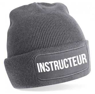 Instructeur muts - unisex - one size - grijs One size