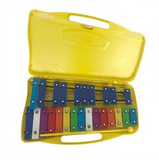 Instrumenten 25 Tones Aluminium Percussie Piano Vroege Onderwijs Kinderen Speelgoed Kits Percussie Piano Vroege Onderwijs Kinderen Speelgoed Kits geel