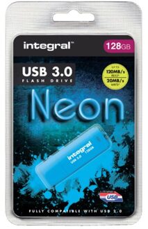 Integral USB-stick 3.0 Integral 128GB neon geel