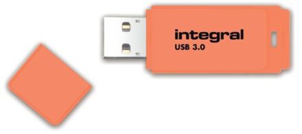 Integral USB-stick 3.0 Integral 64GB neon oranje