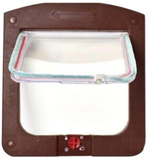 Intellgent Controle 4 Manier Veilig Kat Gate Deuren ABS Dier Kleine Pet Kat Hond Deur Dierbenodigdheden Flap Deur Huisdier kitten deur koffie