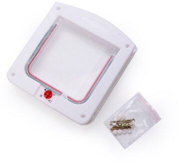 Intellgent Controle 4 Manier Veilig Kat Gate Deuren ABS Dier Kleine Pet Kat Hond Deur Dierbenodigdheden Flap Deur Huisdier kitten deur wit