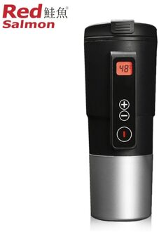 Intelligente Auto Thermosfles Auto Verwarming Cup Verstelbare Temperatuur Kokend Mok Digitale Display Ketel Voertuig Thermos zwart