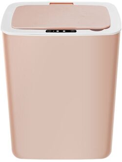 Intelligente Automatische Inductie Elektrische Vuilnis Prullenbak Smart Batterij Type Wa Roze