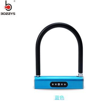 Intelligente Bluetooth wachtwoord U-lock APP waterdicht Huishouden Voor batterij auto motorfiets fiets Glazen deur anti-diefstal slot u1 blauw