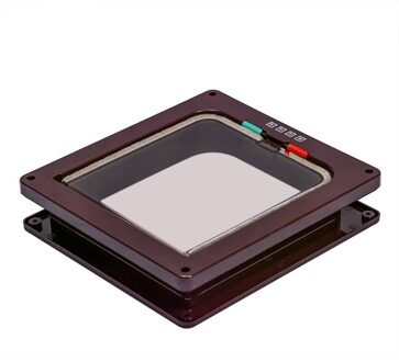 Intelligente Controle 4 Manier Veilig Kat Gate Deuren Abs Dier Kleine Pet Kat Hond Deur Dierbenodigdheden Flap Deur Huisdier kitten Deur Benodigdheden bruin / M