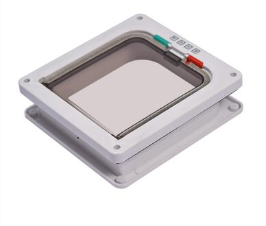 Intelligente Controle 4 Manier Veilig Kat Gate Deuren Abs Dier Kleine Pet Kat Hond Deur Dierbenodigdheden Flap Deur Huisdier kitten Deur Benodigdheden wit / L