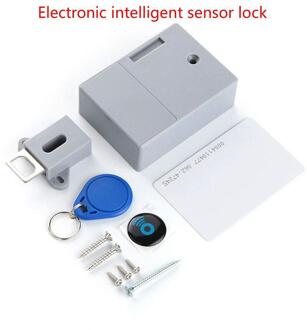 Intelligente Elektrische Inductie Deurslot Batterij Operated RFID Kabinet Lock Meubels Lock Ladeblokkering Met RFID Sleutel