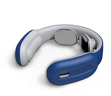 Intelligente Hals Massager Smart Elektrische Nek En Schouder Massager Pain Relief Tool Gezondheidszorg Ontspanning Blauw