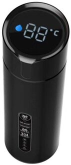 Intelligente LCD Display Temperatuur Display Rvs Thermos Thee Mok Zeef Mok Koffie Cup Thermische Fles Thermoskan zwart