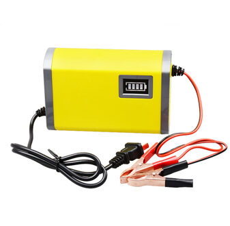 Intelligente Led Auto Motorfiets Acculader 12V Lader 6A Elektrische Auto Lader Ingangsspanning 220V Uitgangsspanning 12V