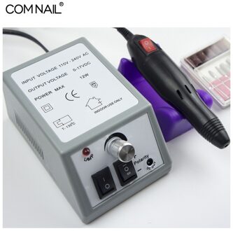 Intelligente Nagel Polijstmachine Professionele Elektrische Nagel Verwijderen Polijsten Manicure Polijsten Nail Boor Frees Set grijs mc2000
