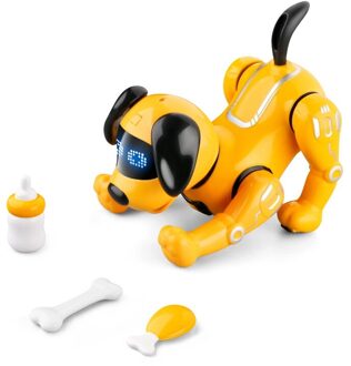 Intelligente Rc Robot Truc Voice Dialoog Gebaar Sensing Huisdier Robots Hond Afstandsbediening Dier Speelgoed Voor Kids Kinderen geel