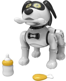 Intelligente Rc Robot Truc Voice Dialoog Gebaar Sensing Huisdier Robots Hond Afstandsbediening Dier Speelgoed Voor Kids Kinderen wit