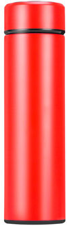 Intelligente Temperatuur Display Isolerende Thermos Zeef Thee Cup Thermische Koffie Cup Roestvrij Staal Vacuüm Fles rood