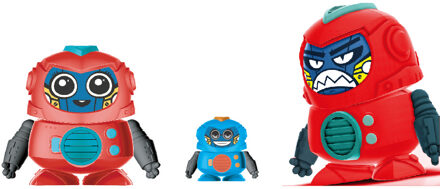 Intelligente verandering gezicht Mini Pocket Robot Lopen Muziek Dans Licht Voice Opname Gesprek Herhalen Smart Kid Speelgoed Interactieve rood