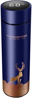 Intelligente Water Fles Rvs Thermosfles Cup Temperatuur Display Vacuüm Fles 500Ml Touch Screen Water Fles DBL