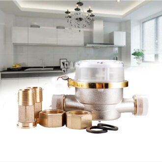 Intelligente Watermeter Huishoudelijke Mechanische Rotor Type Koud Water Meter Pointer Digitale Display Combinatie Water Meter #35