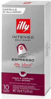 Intense Illy espresso®10 Nespresso compatible coffee capsules®