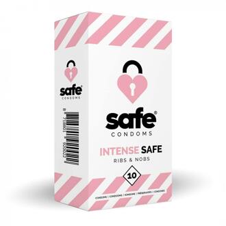 Intense Safe Rib-Nop - 10 stuks - Condooms