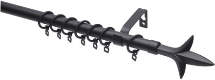 Intensions Uitschuifbare Gordijnroede Zwart 110-200 Cm