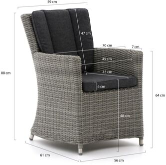 Intenso Adriano/ROUGH-X 100cm dining tuinset 5-delig - Laagste prijsgarantie! Bruin