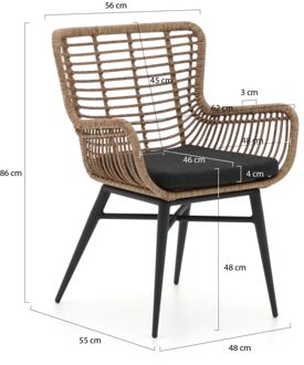 Intenso Asti/Induno Deens Ovaal 240cm dining tuinset 7-delig - Laagste prijsgarantie! Grijs