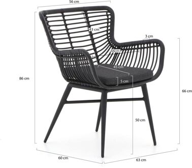 Intenso Asti/ROUGH-S 220cm dining tuinset 7-delig - Laagste prijsgarantie! Bruin