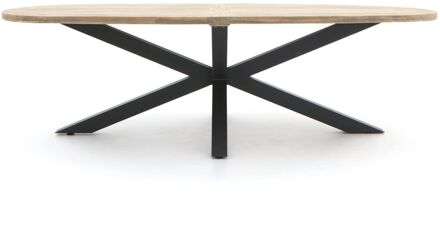 Intenso Asti/Rough-Y Ellips 200cm dining tuinset 5-delig - Laagste prijsgarantie! Grijs