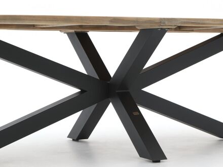 Intenso Asti/Rough-Y Ellips 280cm dining tuinset 9-delig - Laagste prijsgarantie! Grijs