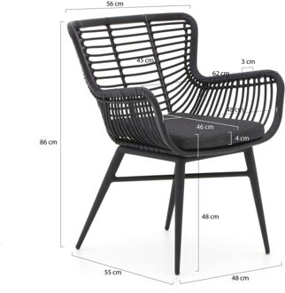 Intenso Asti/Rough-Y Ellips 280cm dining tuinset 9-delig - Laagste prijsgarantie! Grijs