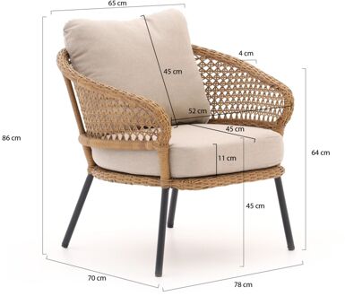 Intenso Bellacera lounge tuinstoel - Laagste prijsgarantie! Taupe