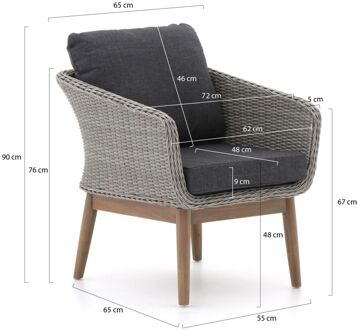 Intenso Borgetto lounge tuinstoel - Laagste prijsgarantie! Grijs