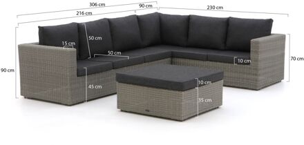 Intenso Carpino hoek loungeset 3-delig rechts - Laagste prijsgarantie! Grijs