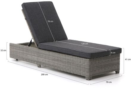 Intenso Carpino ligbed met wiel - Laagste prijsgarantie! Grijs