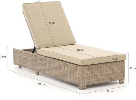 Intenso Carpino ligbed met wiel - Laagste prijsgarantie! Taupe