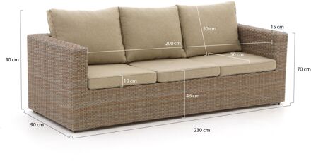 Intenso Carpino lounge tuinbank 3-zits 230cm - Laagste prijsgarantie! Taupe