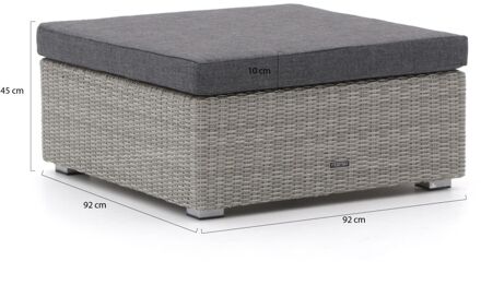 Intenso Carpino lounge voetenbank 92x92cm - Laagste prijsgarantie! Grijs