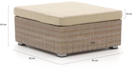 Intenso Carpino lounge voetenbank 92x92cm - Laagste prijsgarantie! Taupe