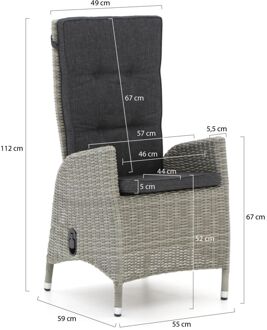 Intenso Fabrizi/ROUGH-X 180cm dining tuinset 5-delig verstelbaar - Laagste prijsgarantie! Bruin