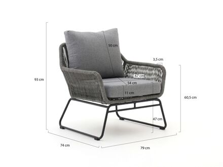 Intenso Isorella lounge tuinstoel - Laagste prijsgarantie! Grijs