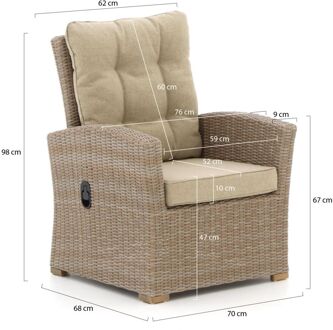 Intenso Mazzano lounge tuinstoel verstelbaar - Laagste prijsgarantie! Taupe