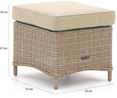 Intenso Milano bijzettafel/voetenbank 53x53x37cm - Laagste prijsgarantie! Taupe