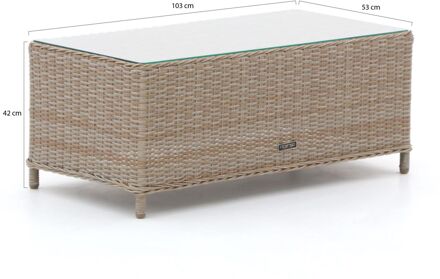 Intenso Milano lounge tuintafel 103x53x42cm - Laagste prijsgarantie! Taupe
