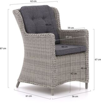 Intenso Milano/ROUGH-X 180cm dining tuinset 5-delig - Laagste prijsgarantie! Bruin